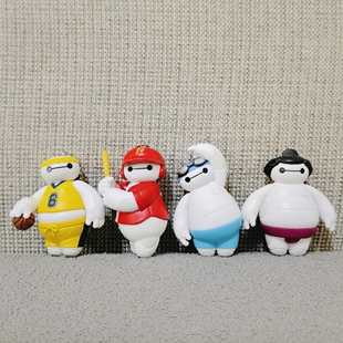 正版散货东京迪士尼乐园扭蛋大白玩偶挂件大白游泳相扑篮球棒球