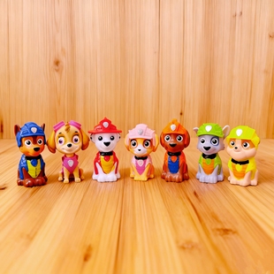 正版散货有印汪汪队狗狗公仔玩具摆件礼物模型卡通玩偶