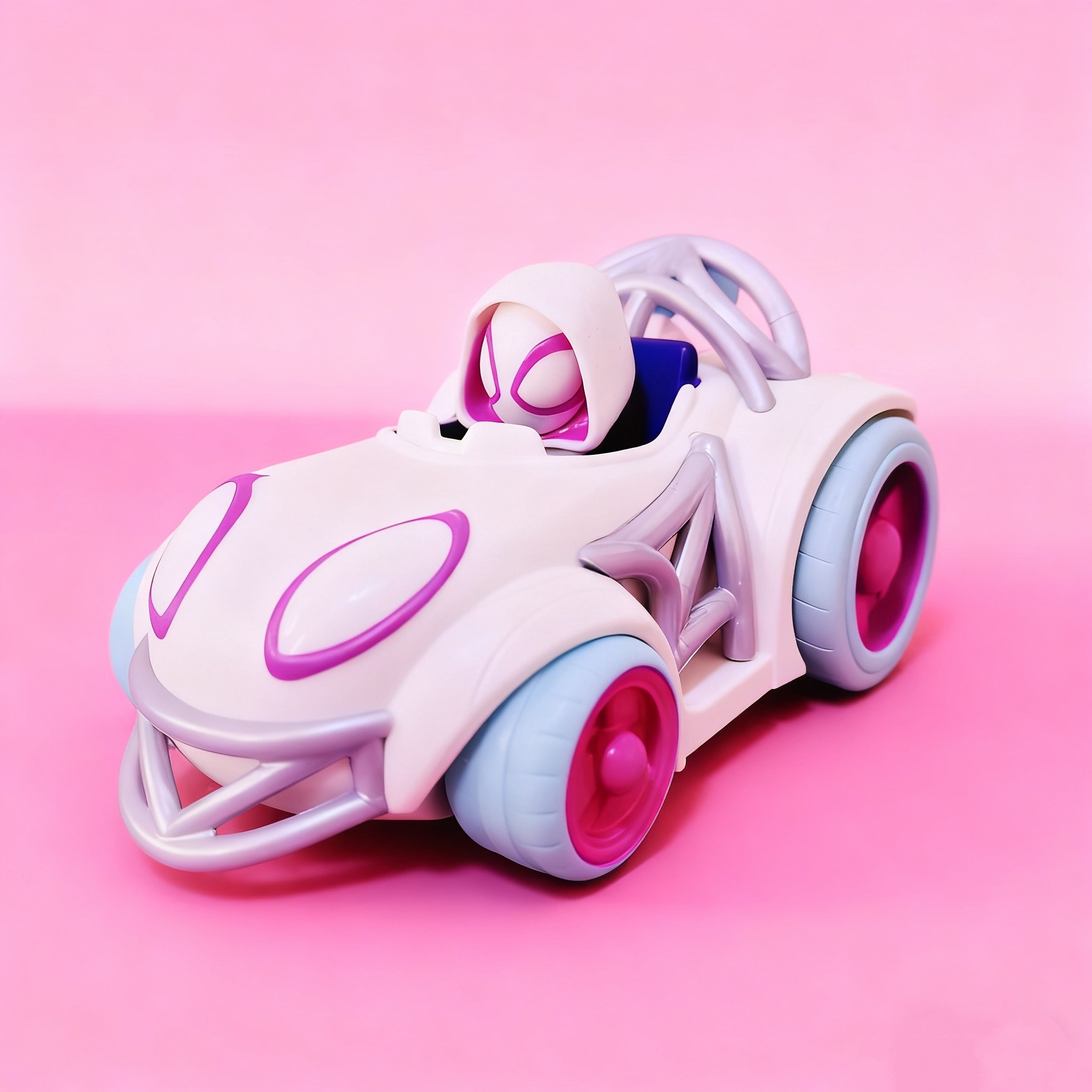 正版散货格温漫威蜘蛛侠黑豹回力惯性滑行车儿童玩具模型