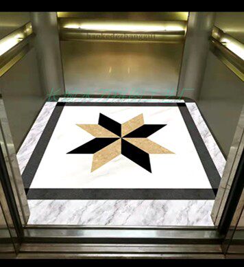 天然大理石电梯水刀拼花