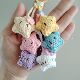 成品毛线钩织可爱小星星挂件钥匙扣包包挂件百搭情侣幼儿园礼物