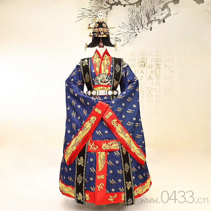皇帝皇后登基大婚服超低整套价格包含假发头饰
