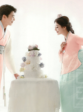 韩国进口面料唐衣韩服新娘婚礼敬酒韩服古代宫廷韩服707H-T02004