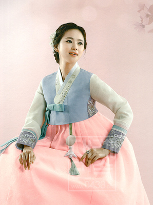 韩国进口面料韩服新娘婚礼结婚敬酒韩服733H-X02075