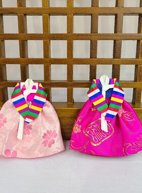 韩国原装进口小彩条韩服冰箱贴婚礼赠品礼品手工艺品H-P01911-3