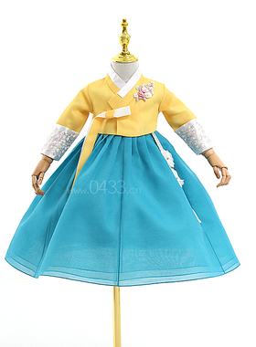 韩国女童儿童韩服朝鲜服装女孩舞蹈演出服生日庆典礼服长裙10297