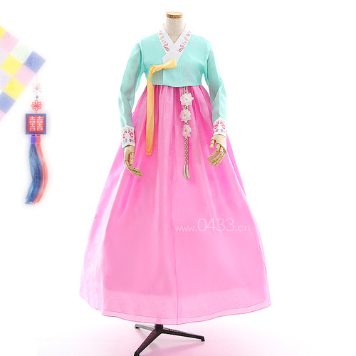 朝鲜族新娘结婚韩国女士礼服