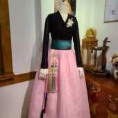 朝鲜族民族练习舞蹈裙 S011243 跳舞穿 韩服裙子富贵高档定做