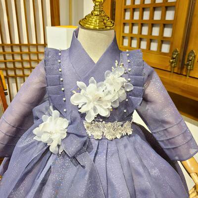 定做女童儿童女孩韩服连衣裙