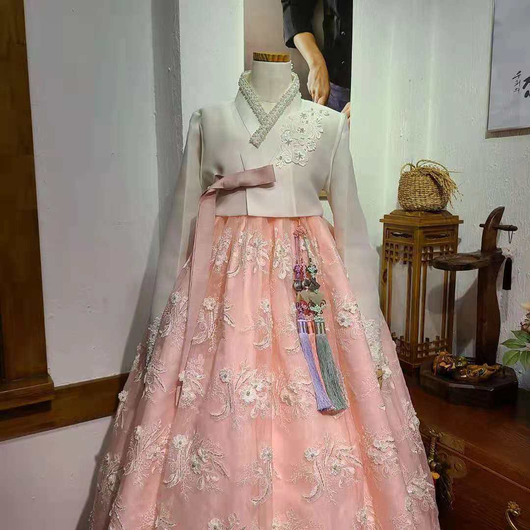 朝鲜族民俗服装新娘婚礼结婚仪式敬酒韩服婚纱礼服女士服H-X11259