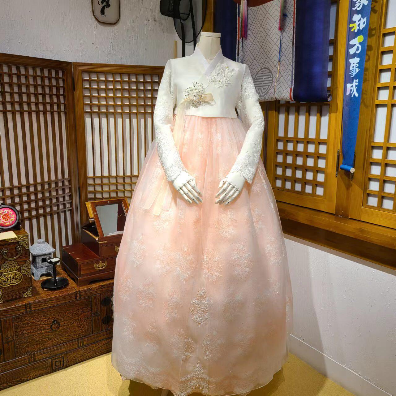 朝鲜族民俗服装新娘婚礼结婚仪式敬酒韩服婚纱礼服女士服H-X11560