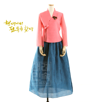 韩国原装进口生活韩服朝鲜族民族服装平时穿的韩服 H-S01351