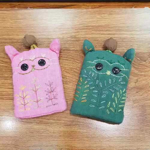 小猫咪纯棉手工艺创意钥匙包（随机发货）