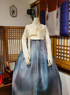 韩国原版进口面料妈妈韩服婚礼敬酒生日宴礼服女士演出服装W11548
