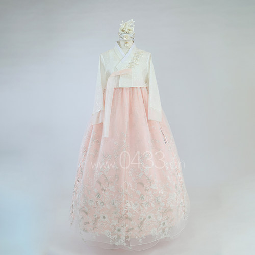 朝鲜族民族服装新娘婚礼结婚敬酒蕾丝绣花韩服礼服X23036