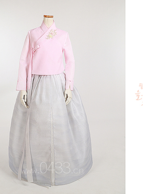 朝鲜族平时穿的生活韩服改良韩服汉欧水波纹渐变3层裙子S24082