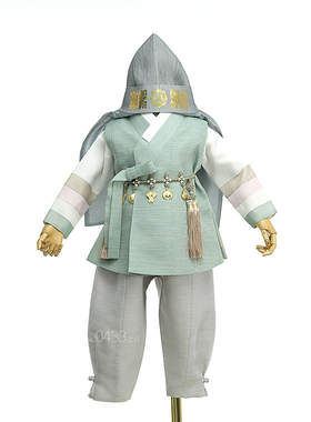 男孩一周岁生日礼服朝鲜族服装男宝宝儿童王世子韩服E22046