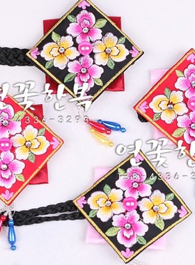 发饰/韩服手绣发带/发绳舞台头饰/H-P02398