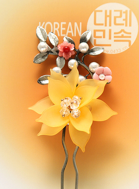 韩国原装进口头饰新娘婚礼盘头旁叉装饰头叉H-P03435