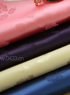 韩国进口洋缎子金刚缎面料  宽110cm，半米价格 H-P08390