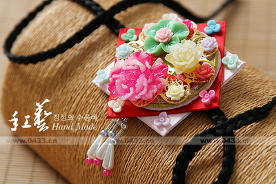 韩国古代舞台头饰发绳