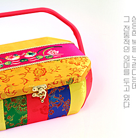 韩国原装进口彩条针线盒/婚礼用品H-P01397-3