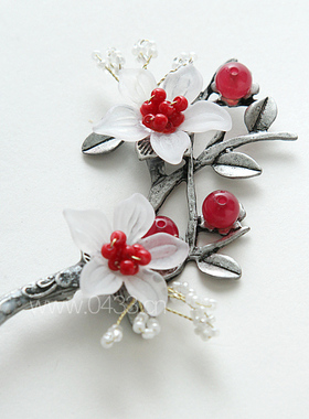 韩国原装进口韩服头饰/韩国发饰/韩式头饰旁叉/新娘头饰H-P01120