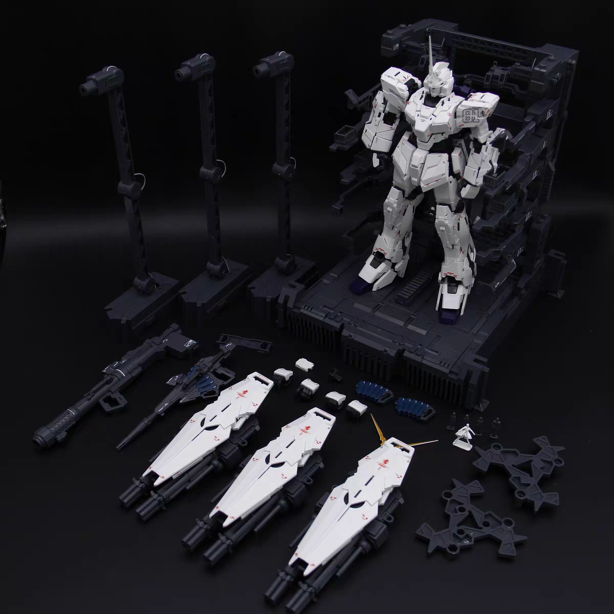 第二批神兽模型 2201 MGEX独角兽 带全身配套灯组 塑料拼装模型