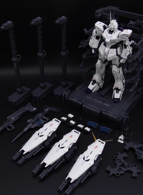 修复版神兽模型 2201 MGEX独角兽 带全身配套灯组 塑料拼装模型