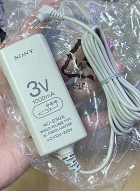 sony索尼原装3v1000mA 充电器电源适配器AC-E30A CD MD机电源