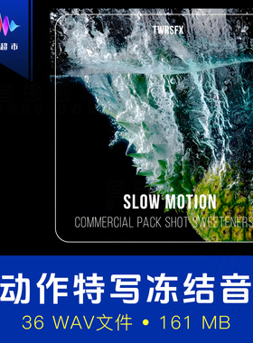 广告创意慢动作特写水流冻结瞬间音效 TheWorkRoom Slow Motion