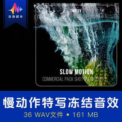 广告创意慢动作特写水流冻结瞬间音效 TheWorkRoom Slow Motion