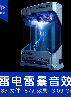 雷电雷暴音效 Penguin Grenade Thunder and Lightning
