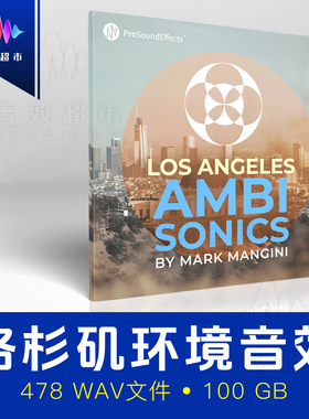 美国洛杉矶城市氛围环绕声音效 Pro Sound Effects LA Ambisonics
