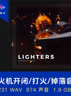 电子/复古/打火石/防风打火机音效 Blueprints Library Lighters