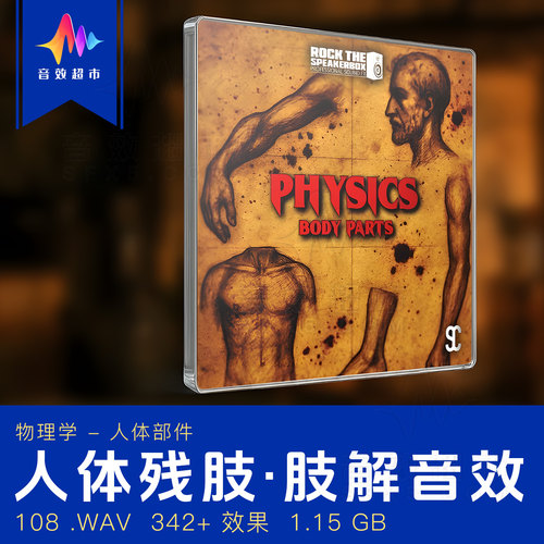 人体残肢体部件音效 Rock The Speakerbox - Physics: Body Parts