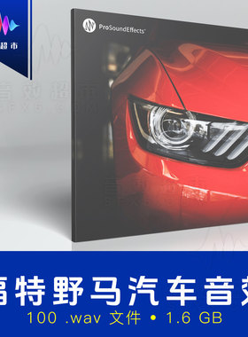 福特野马汽车点火行驶音效 Pro Sound Effects Saleen Mustang