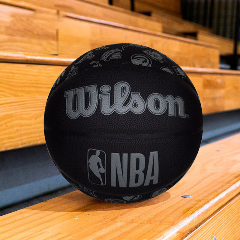 威尔胜篮球耐磨正品NBA全队徽湖人比赛室内外通用PU7号球WTB1300