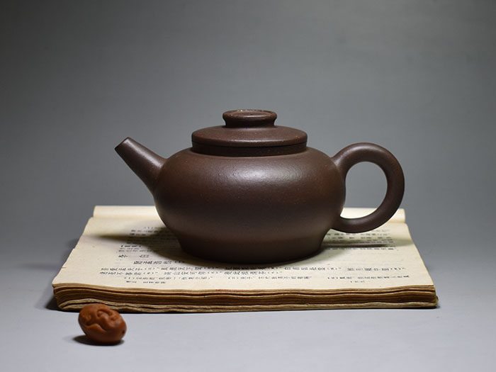 老缶出品 宜兴原矿紫砂全手工茶壶茶具天珠巨轮250cc