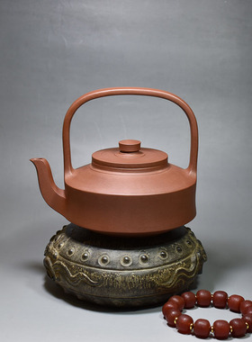 老缶紫砂黄龙山原矿清水泥宜兴全手工紫砂壶提壁480cc
