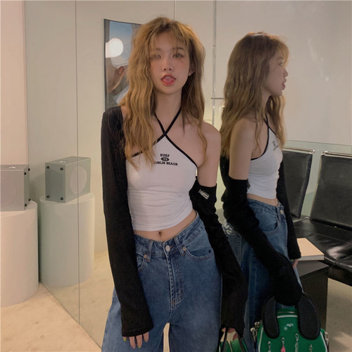 辣妹吊带性感显瘦简约