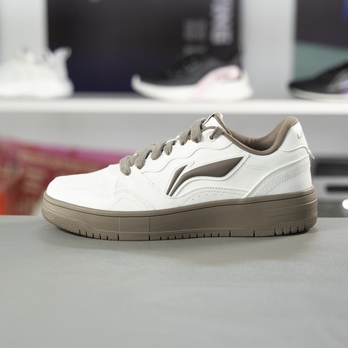 李宁系带男子板鞋低帮休闲鞋