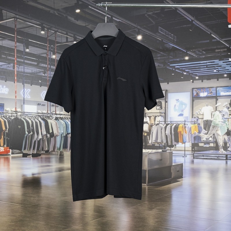 李宁2023夏季健身系列男子纯棉透气商务翻领短袖POLO衫APLT029,运动服/休闲服装,运动POLO衫,淘宝优惠券,粉丝福利购,淘宝优惠卷
