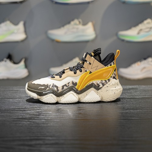 李宁四季通用回弹反光童篮球鞋