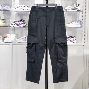 AKXQ527 舒适春秋宽松直筒运动裤 李宁休闲长裤 男子篮球系列时尚