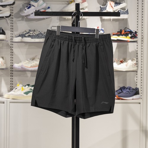 李宁男子排湿速干运动短裤