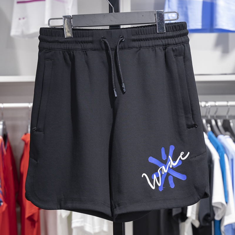 李宁男子短裤透气冰感舒适短卫裤