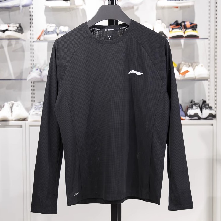 李宁长袖男子速干凉爽长袖T恤