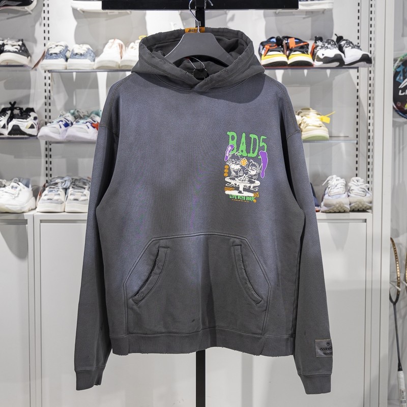 李宁男子连帽宽松卫衣