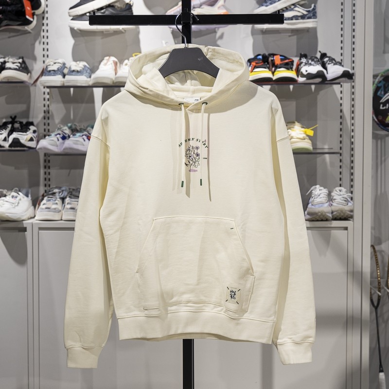 李宁运动休闲女子连帽宽松卫衣